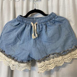 3/$20  Lace jean shorts - Summer fashion - Casual wear - Kawaii Cute Comfortable
